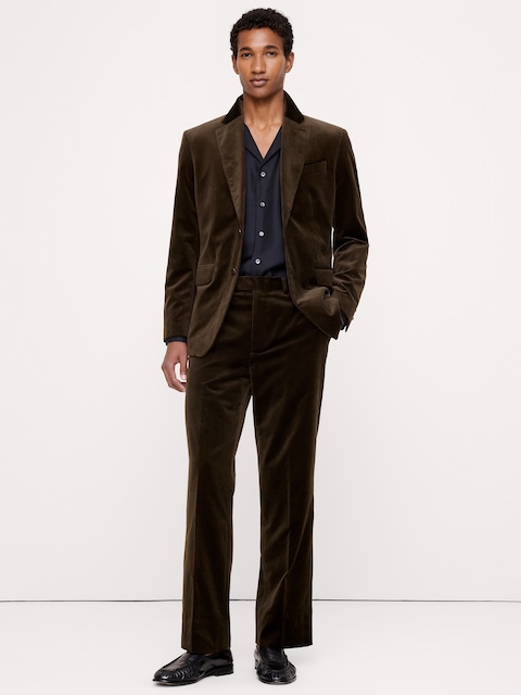 PANTALON DROIT EN VELOURS