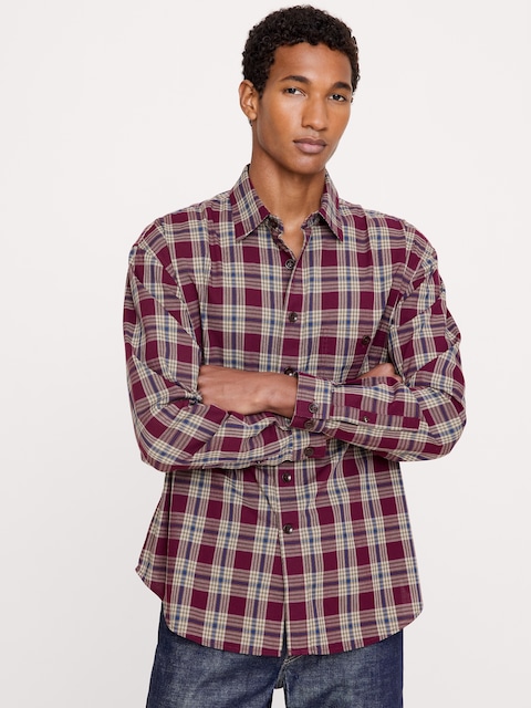 CHEMISE DÉCONTRACTÉE EN POPELINE DE COTON DÉLAVÉE
