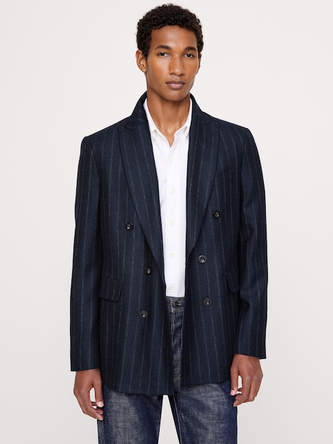 VESTE SPORT EN LAINE À CHEVRONS
