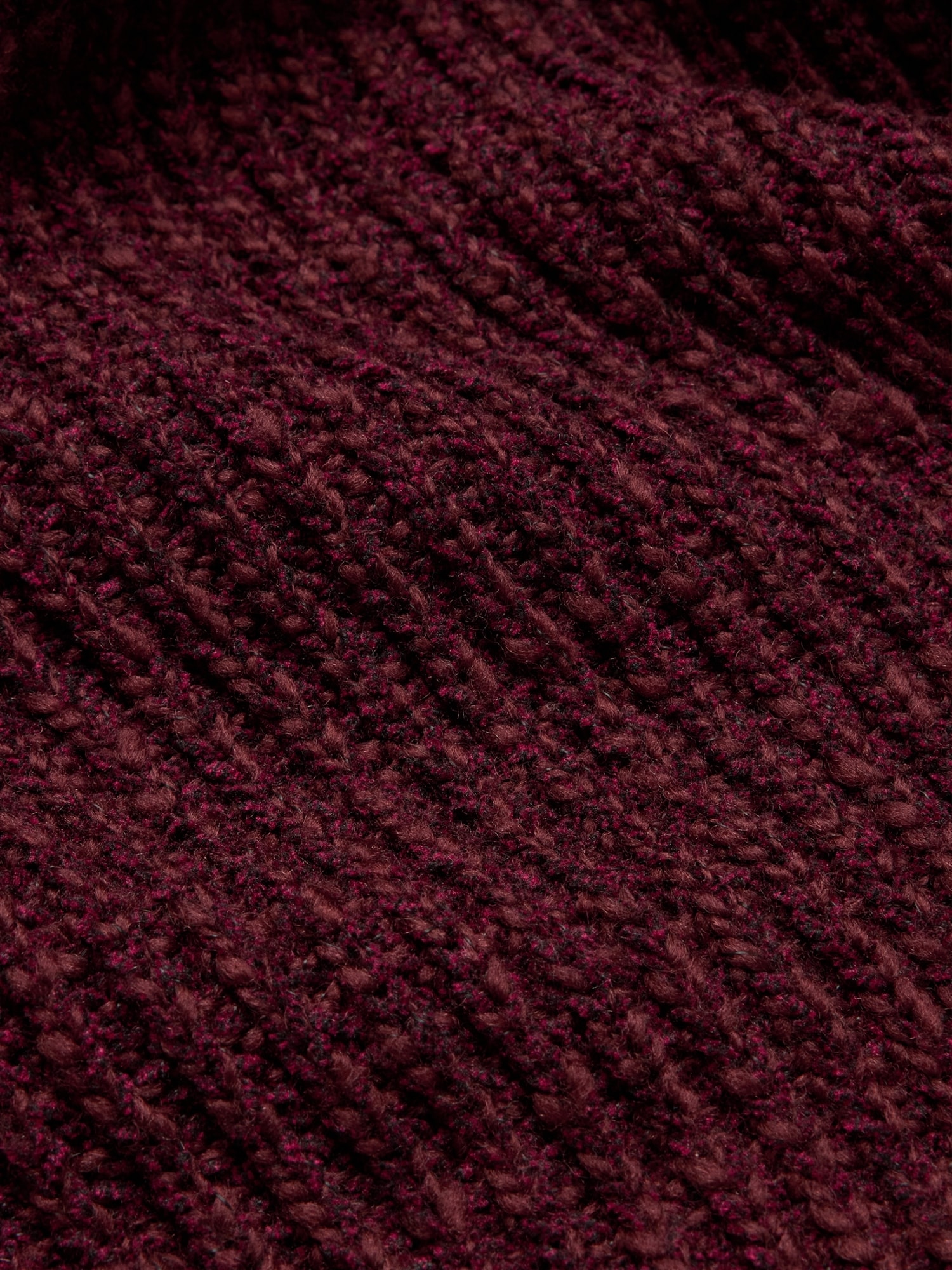 Marled Wool-Blend Mock-Neck Sweater