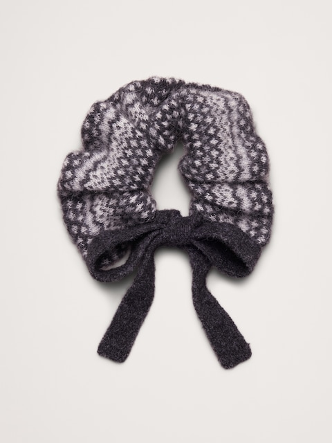 CHOUCHOU EN TRICOT ITALIEN À MOTIF JACQUARD