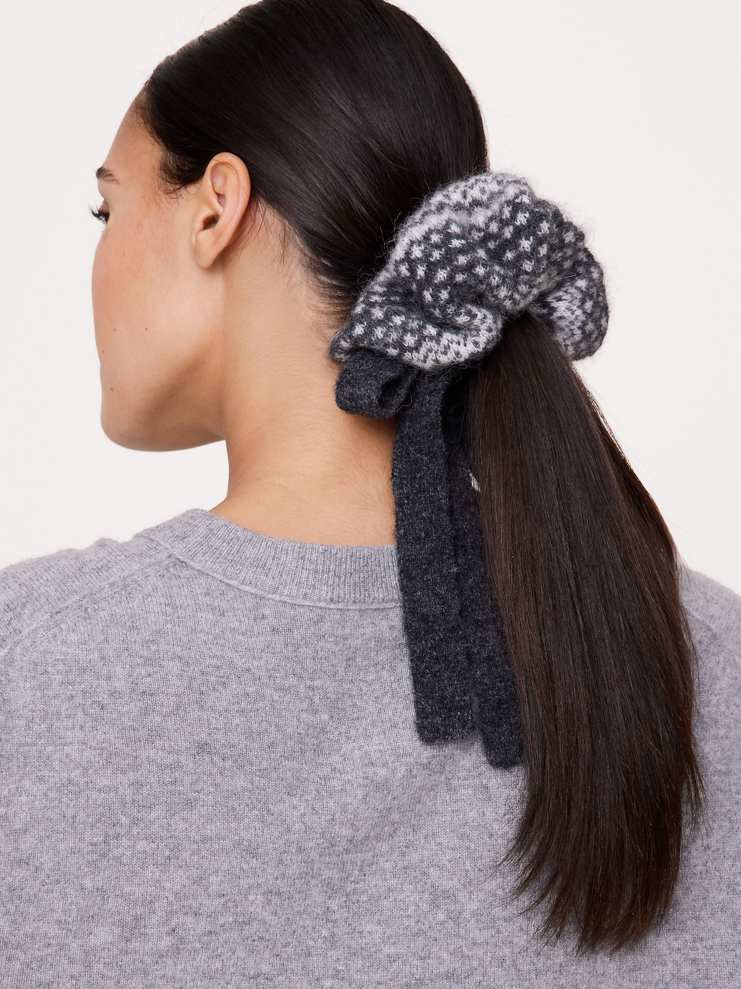 Italian Fairisle Sweater Scrunchie