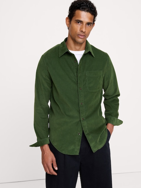 CHEMISE STANDARD EN VELOURS CÔTELÉ LÉGER