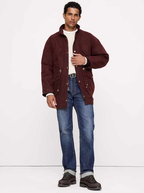 PARKA EN TOILE DE COTON CIRÉ RETOUR AUX ARCHIVES