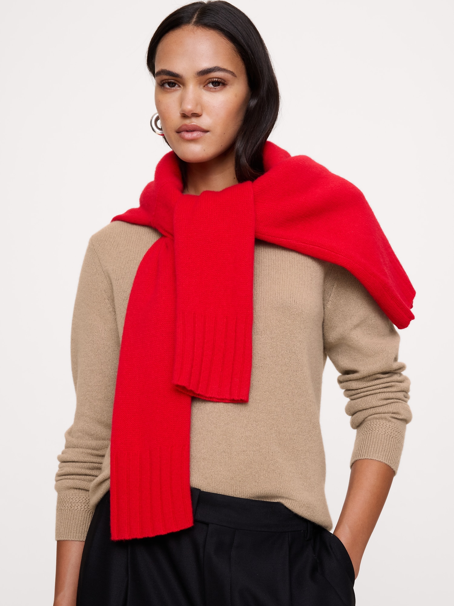 Lightweight Cashmere Crew-Neck Sweater