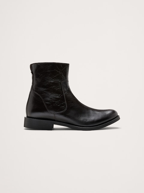 BOTTES CHELSEA EN CUIR ITALIEN À GLISSIÈRE