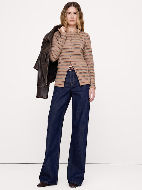 CARDIGAN CÔTELÉ
