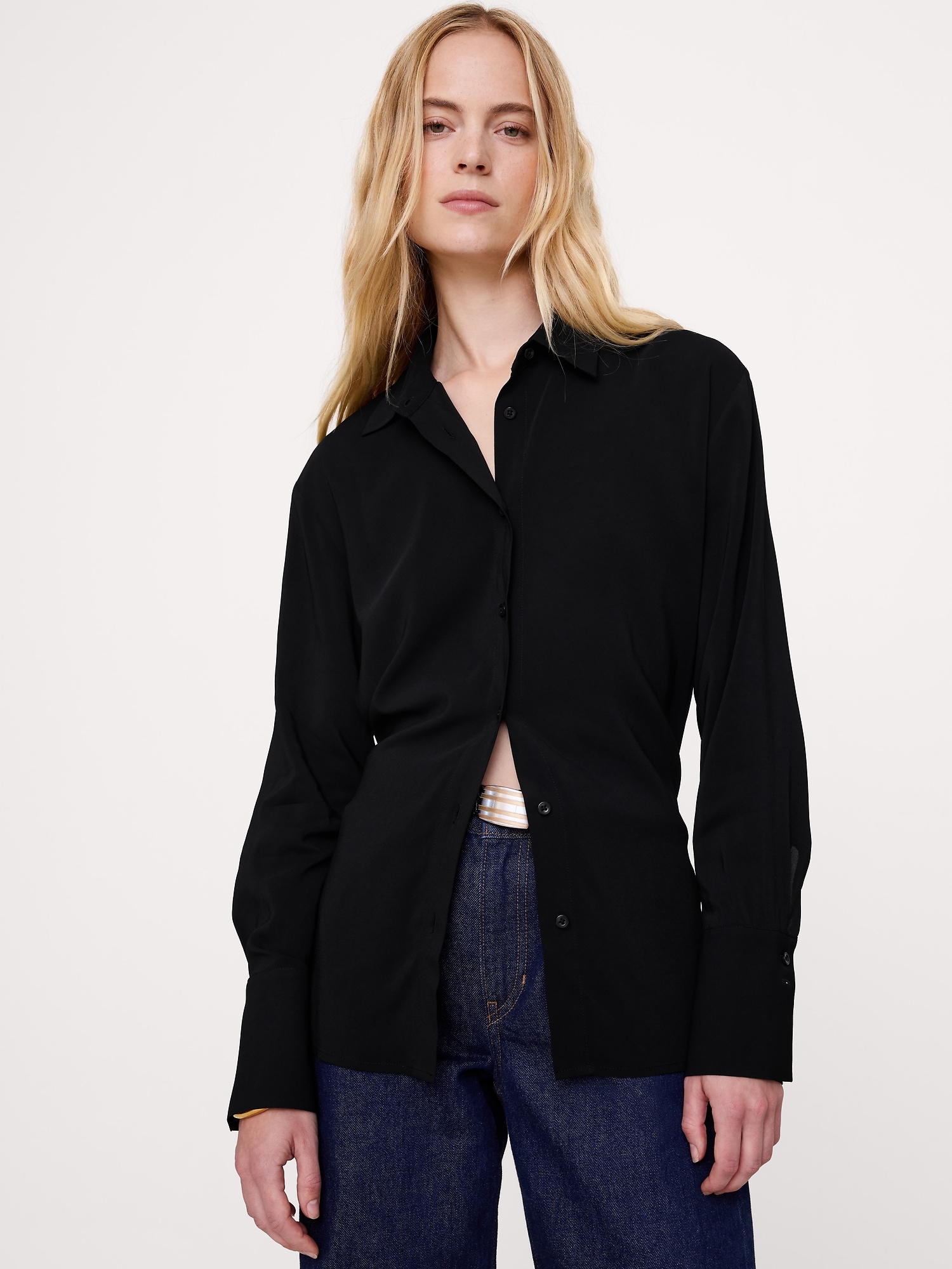 Georgette Tie-Back Blouse