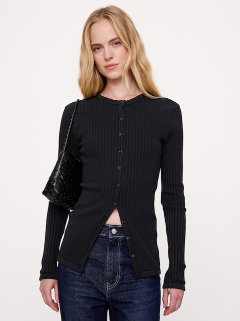CARDIGAN CÔTELÉ