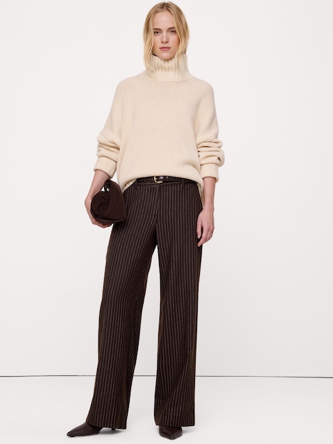 The Everyday Wide-Leg Pant in Italian Flannel