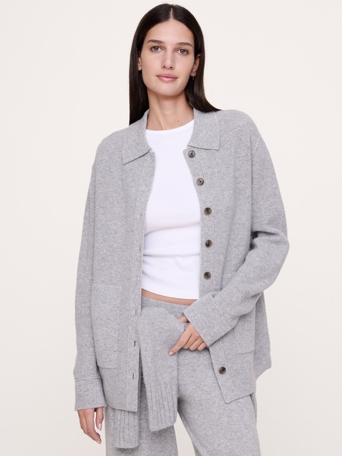 VESTE-CHEMISE EN CACHEMIRE